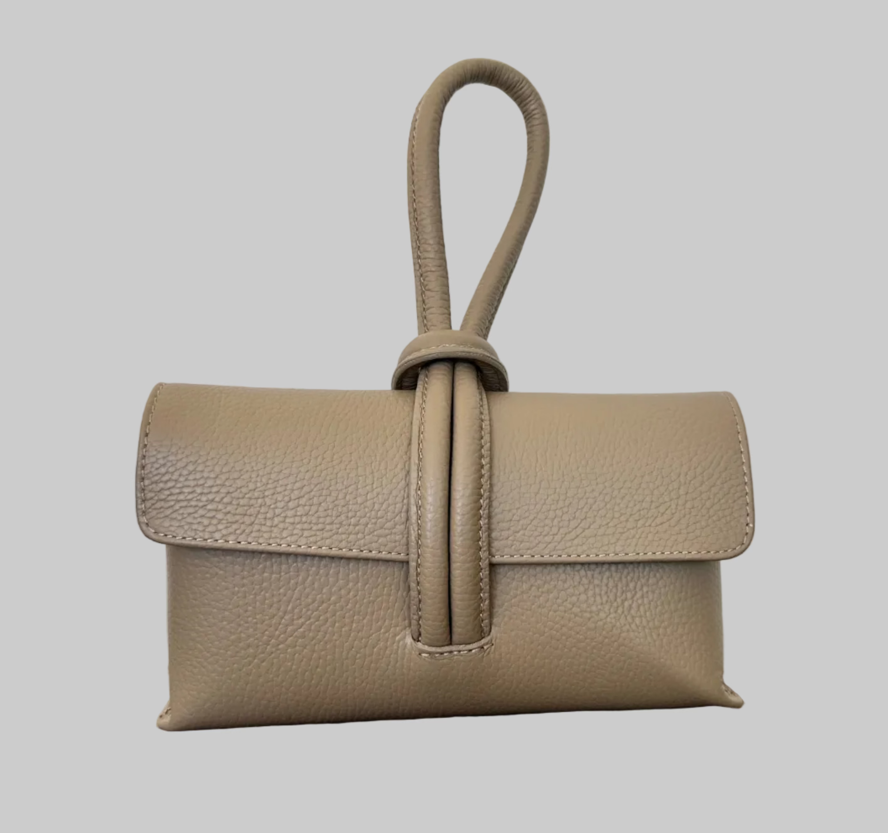 Pochette cuir pleine fleur