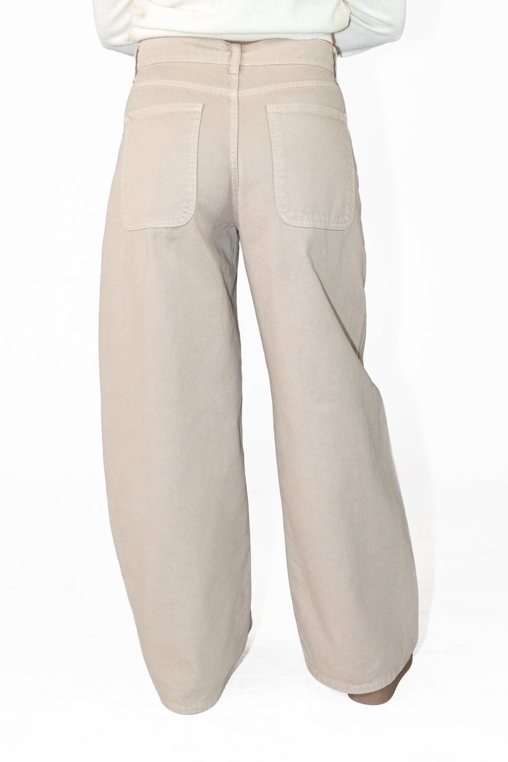 Jean large beige ou noir