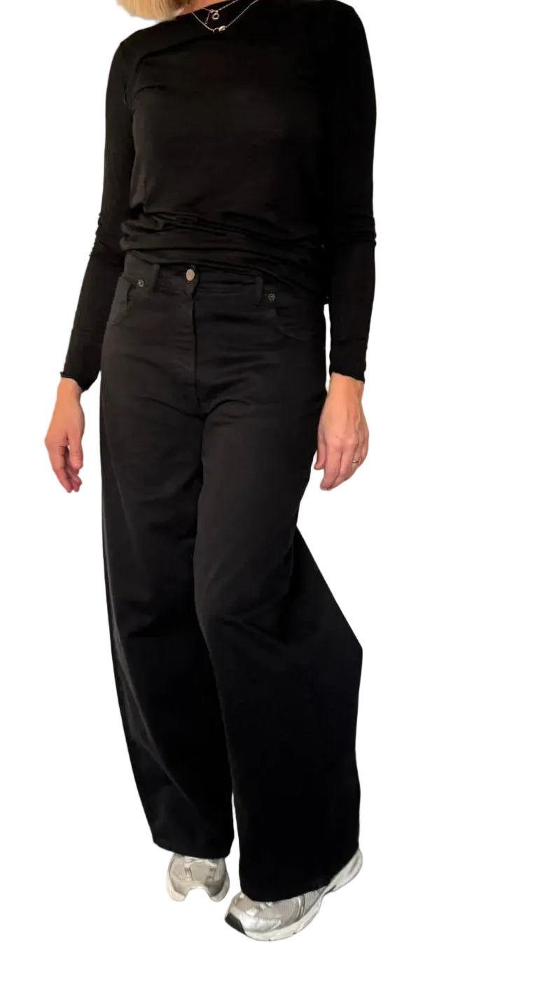 Jean large beige ou noir