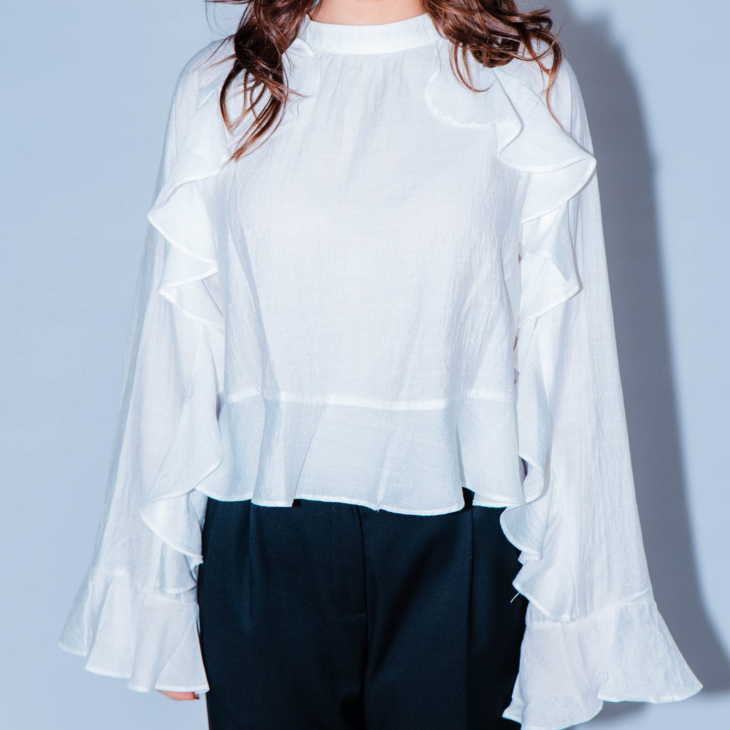 Blouse à volants Laura laval Paris