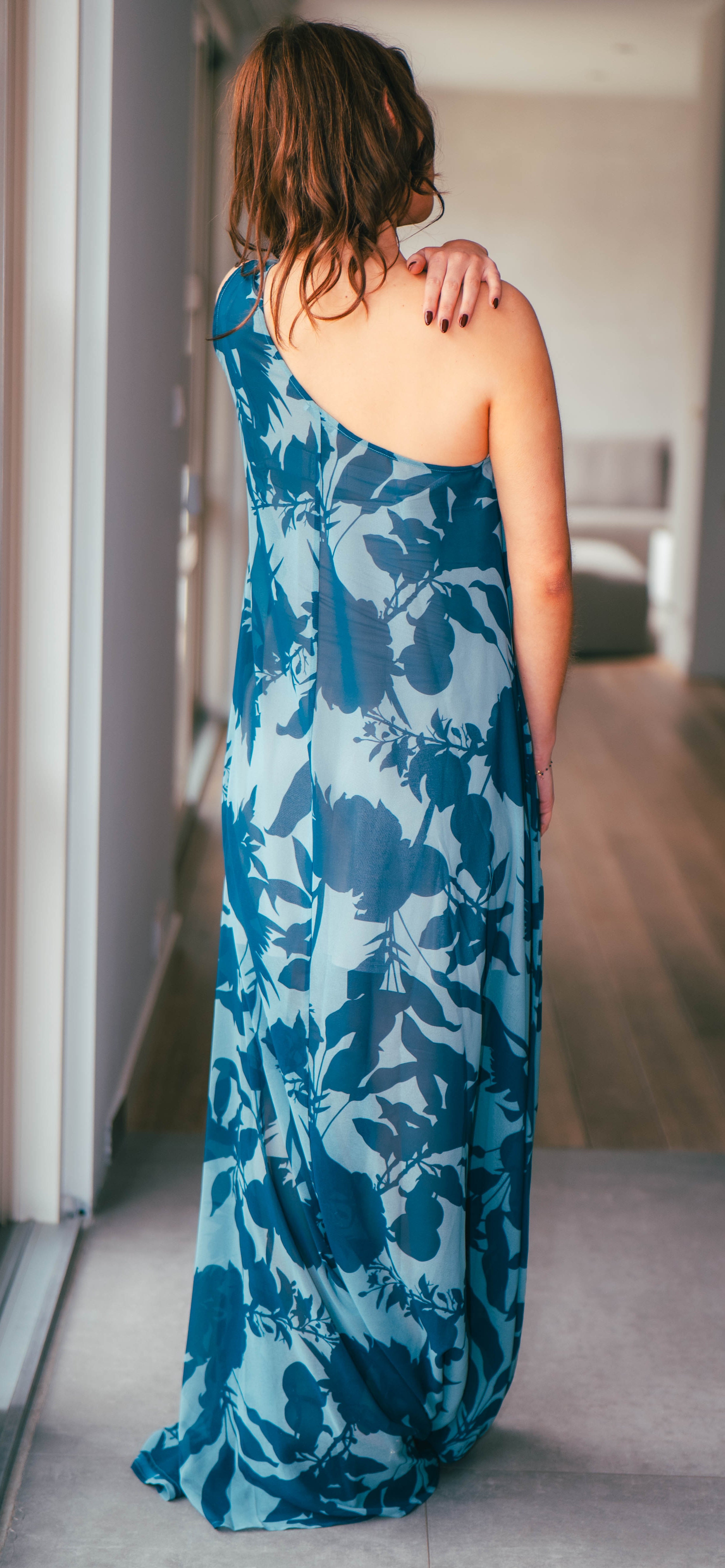 Robe longue asymétrique de la marque Bruna