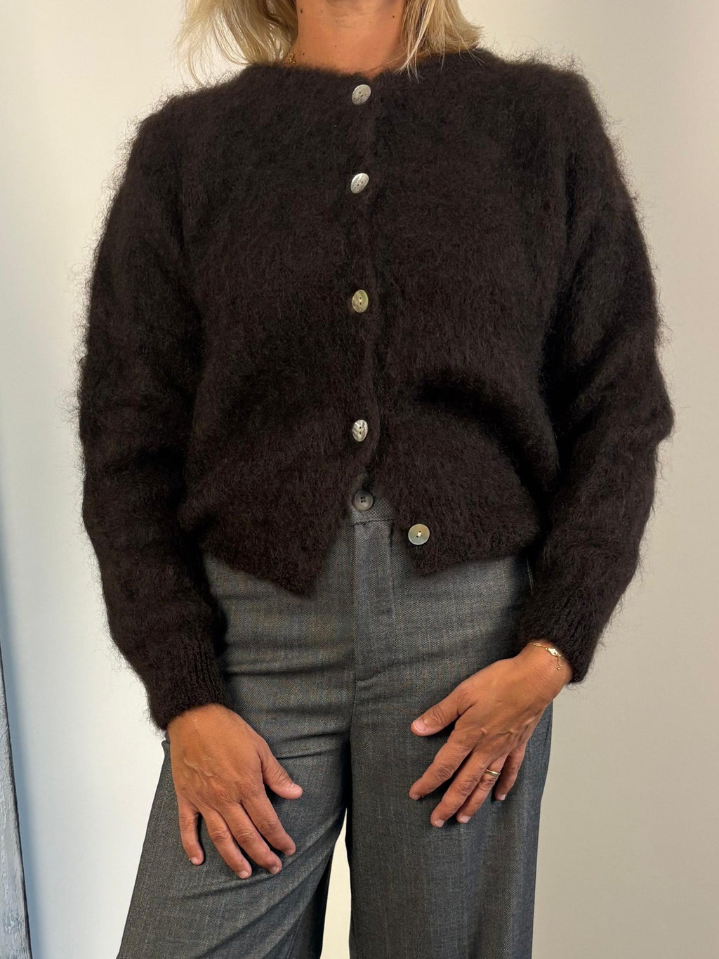 Cardigan kid mohair