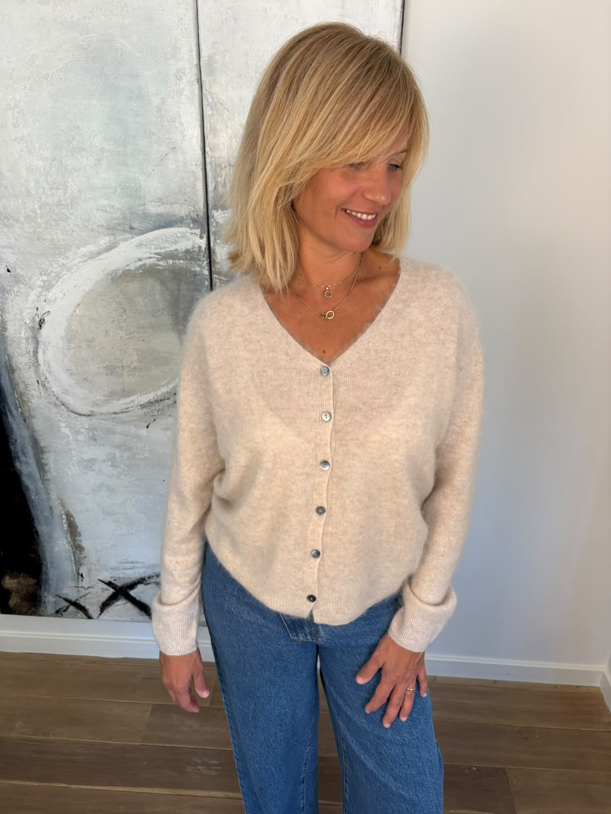 Cardigan en laine & cachemire