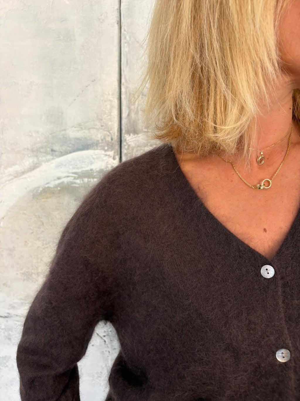 Cardigan en laine & cachemire